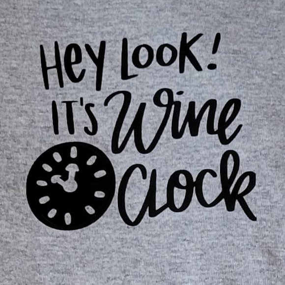 "Hey Look! It's Wine O' Clock" V-Neck T-Shirt - Picture 2 of 7